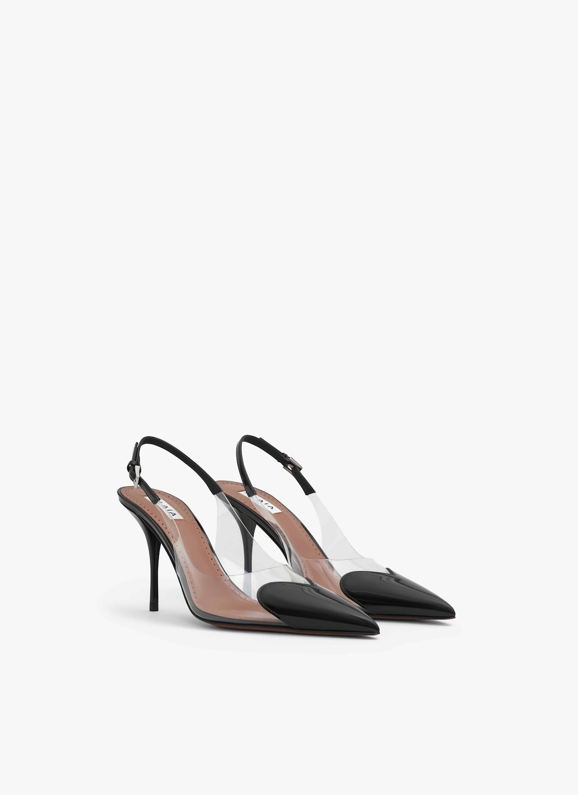 LE CŒUR SLINGBACKS IN PATENT CALFSKIN ALAÏA BLACK LE CŒUR SLINGBACKS IN PATENT CALFSKIN